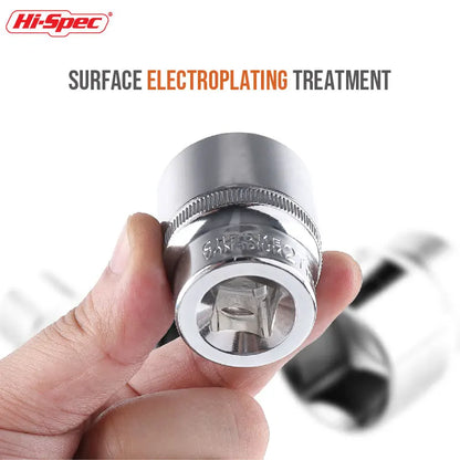 Hi-Spec 8–36 mm 1/2 Zoll Antrieb Deep Impact Steckschlüsselsatz CR-V Stahl Ratschenschlüssel Steckschlüssel Innensechskant Steckschlüsseleinsatz Mutterentfernung Handwerkzeuge Steckschlüsselsatz