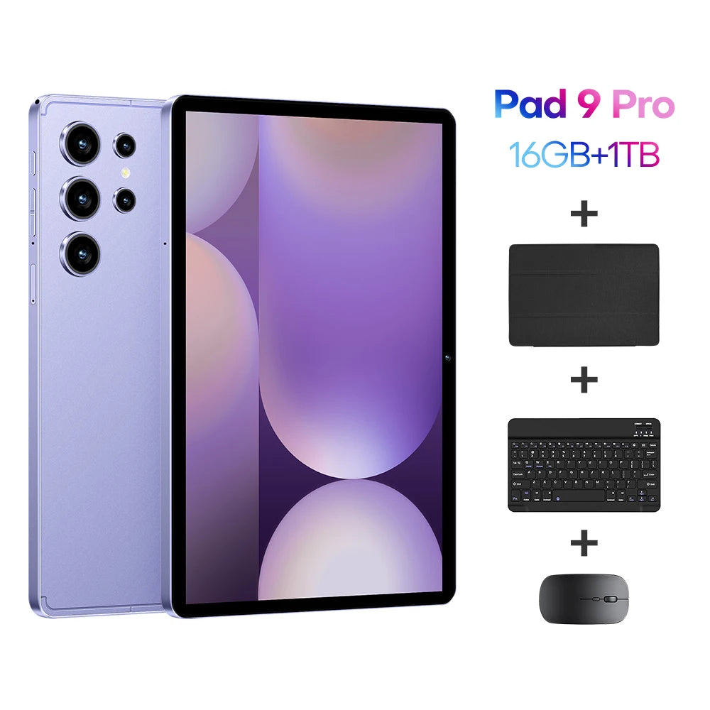 Original Pad 9 Pro 11 Inch 16GB RAM 1TB ROM tablet Android 15 Core Pad Tablet PC Phone Dual Wifi tablette android 8800mah