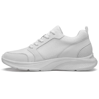 Männer Aufzug Schuhe Höhe Erhöhen Turnschuhe Schuhe für Männer 10 cm Sport Casual Schuhe Unsichtbare Innere Erhöhung 8 cm Weiße Schuhe.
