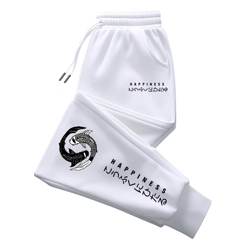 Japanese Fashion Men's Tracksuit Hoodies Sweatpants 2 Piece Set Fall&winter Daily Casual Sporty Jogging Suit Urban Trend Outfits