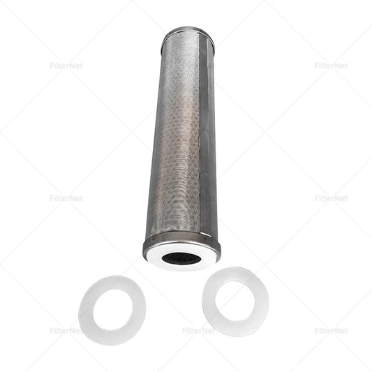 304 Stainless Steel Filter Element Water Filter Stainless Steel Housing 5um Cartridge Can Be Cleaned Reused Cor rosion Resistant
