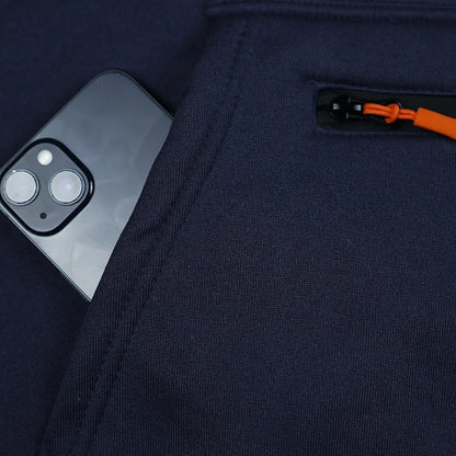 Pullover Hoodie Set Reißverschluss Multi-Pocket Pullover Herren Sport Casual Top Zweiteiliges Set