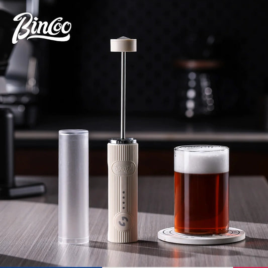 Bincoo New Milk Foamer Coffee Whisk Mixer Electric Blender Egg Beater Mini Frother Handle Stirrer Cappuccino Maker Cooking Tools.