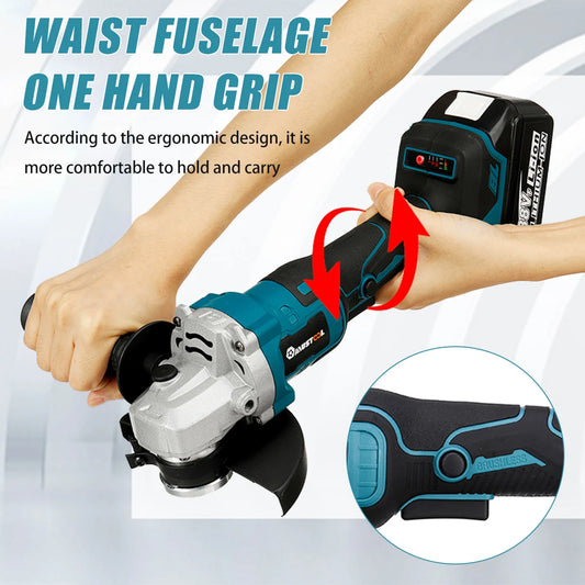 Drillpro Elektrowerkzeug-Set, 800 N.M, elektrischer Schraubenschlüssel, Bohrhammer, 13 mm Bohrmaschine, 125 mm Winkelschleifer für 18 V