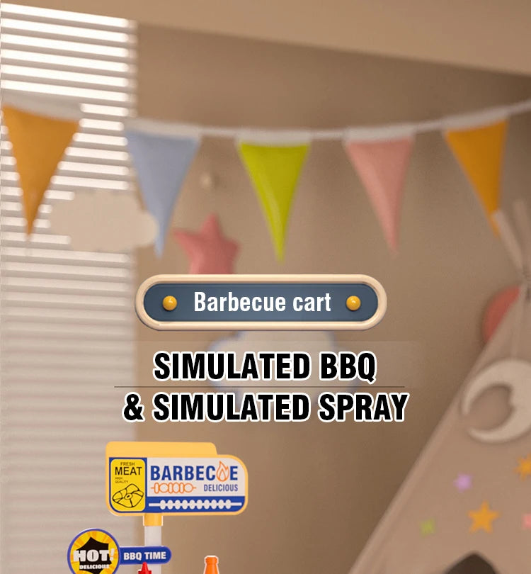 Kitchen Food Role Play Pretend Play Children Toy Ice Cream Candy Sweet Dessert Accessories Toys for Kid Christmas Birthday Gifts.