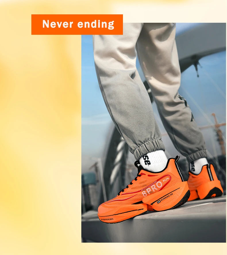 Neue männer Turnschuhe Hohe Qualität Carbon Platte Laufschuhe Stilvolle Atmungsaktive Casual Sportschuhe Männliche Trainer Tennis Schuhe.