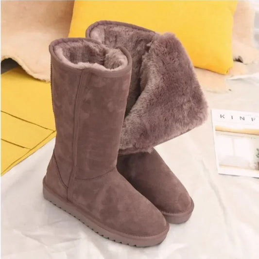 Women Classic Ladies Girls Winter Snow Boots 2024 Waterproof Warm Genuine Leather Fur Australia Plus Velvet Knee High  Winter.