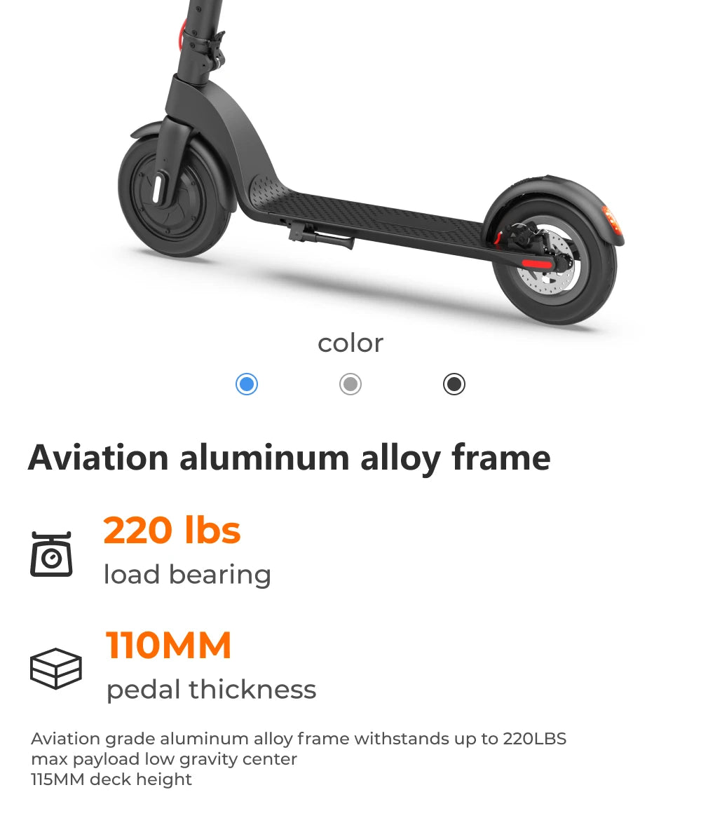 HX X8 e scooters 350W electric scooter Foldable Electric Scooter 10Inch adult Kick escooter 10AH E Scooters Escooter.