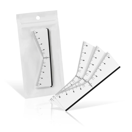 25pcs Disposable Eyebrow Ruler Self-adhesive Sticker Microblading Tattoo Position Mapping Stencils Profession Makeup Tool.