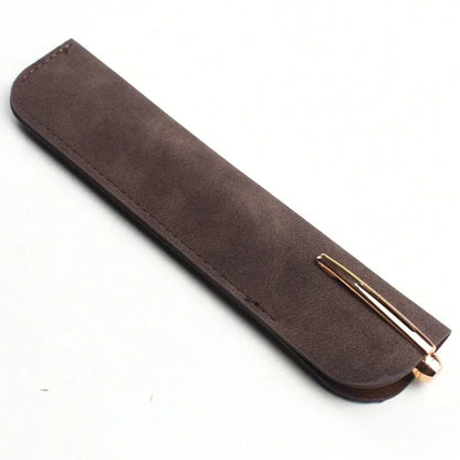 Leder Einzelner Füllfederhalteretui Stifthülle Beutel Kugelschreiber Bleistift Schutzhülle Halter für Männer Frauen Büro Business Geschenk.