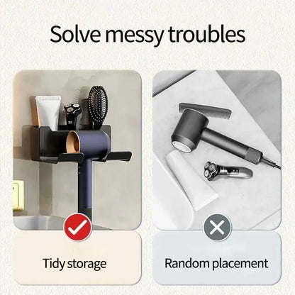 1 Stück Haartrocknerhalter Wandtrockner Wiege Glätteisen Ständer Haartrockner Organizer Box Kunststoff Haartrockner Ständer Badezimmer Organizer