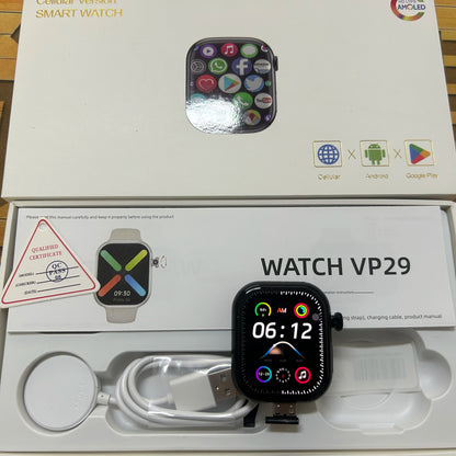 VP29 Smartwatch 5G Android 256GB Storage 4G/5G LTE Sim Card GPS WIFI 2.29 inch 490*580 Amoled Smart Watch With 8MP Rotary Camera.
