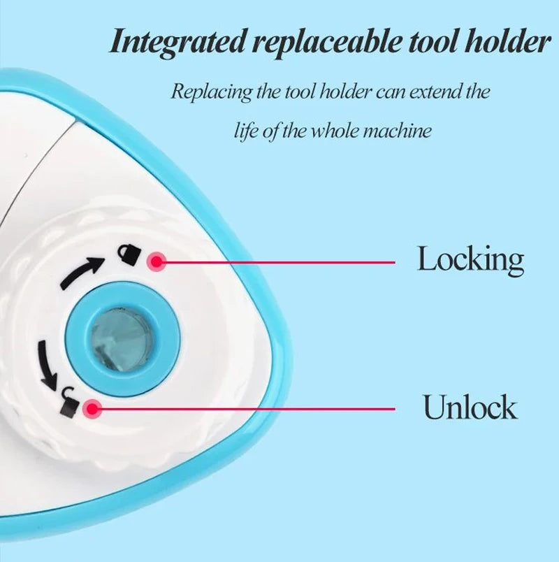 Elektrischer automatischer Bleistift spitzer für Studenten, spiralförmiger Stahl klingens chärfer für Künstler, Buntstifte für Kinder und Erwachsene.