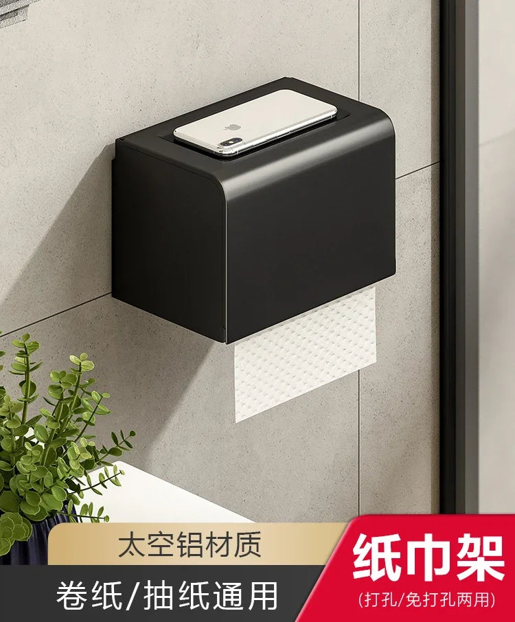 Metalle Badezimmer Handtuchhalter Stanzfreier Rack Toilettenanhänger Raum Aluminium Badezimmer Handtuchhalter, Handtuchhalter, Handtuchhalter Badezimmer