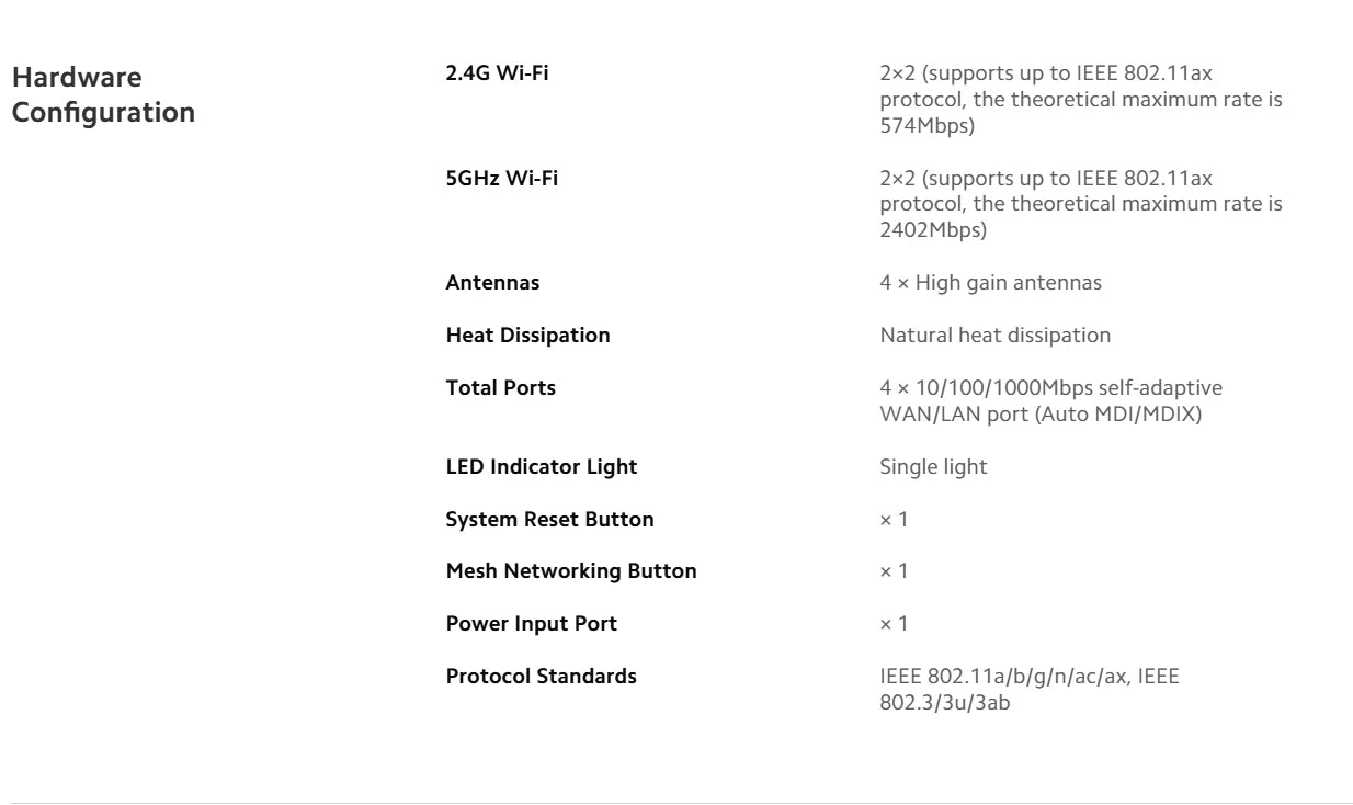 Xiaomi Router AX3000T 2.4G 5G Mesh Technology WiFi 6 Efficient Wall Penetration Children Online Protection WiFi Router Repeater