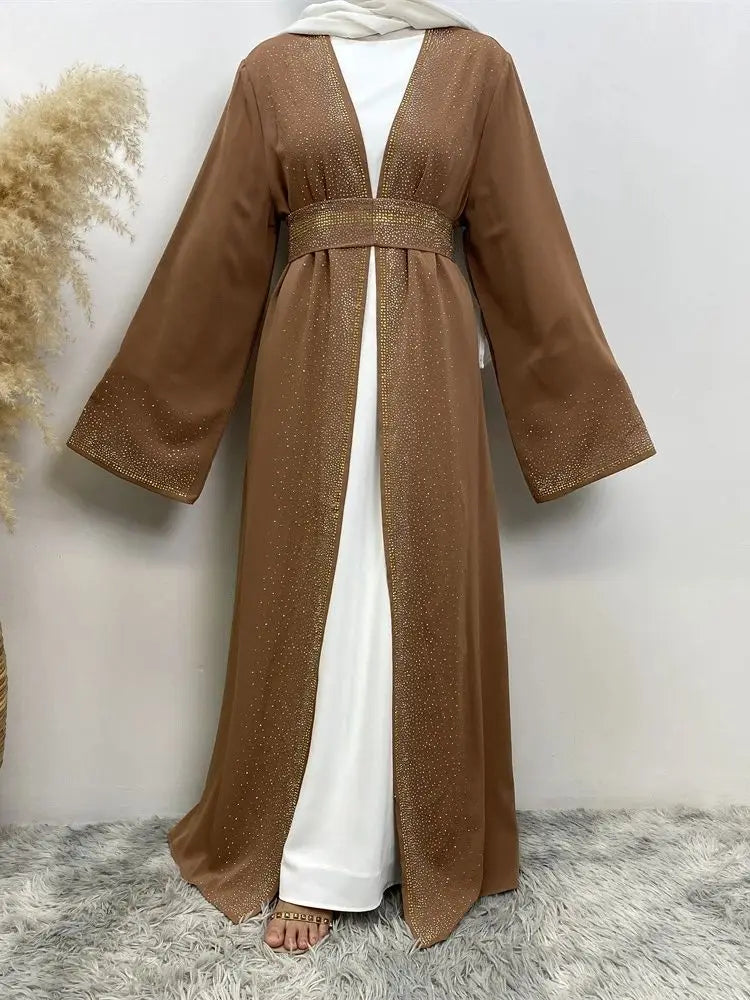 Ramadan Eid Dubai Open Black Muslim Kimono Abaya Damen Turkey Islam Abayas For Women Dress Kebaya Robe Femme Musulmane Kaftan