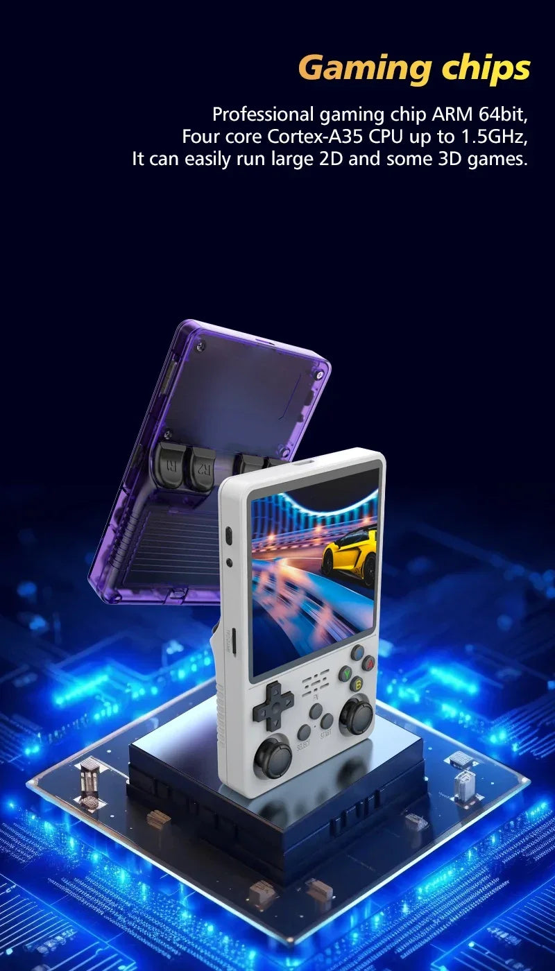 TOP Sale 4"IPS Big Screen R36S Plus Retro Handheld Game Console Linux 64-bit System RK3326 Portable Pocket ARKOS 2.0 R36SPLUS.