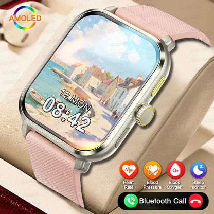 New Women Smart Watch GPS Compass Sport watch Men 1.95" AMOLED Screen Bluetooth Call HeartRate Smart Watch For Xiaomi Huawei IOS.