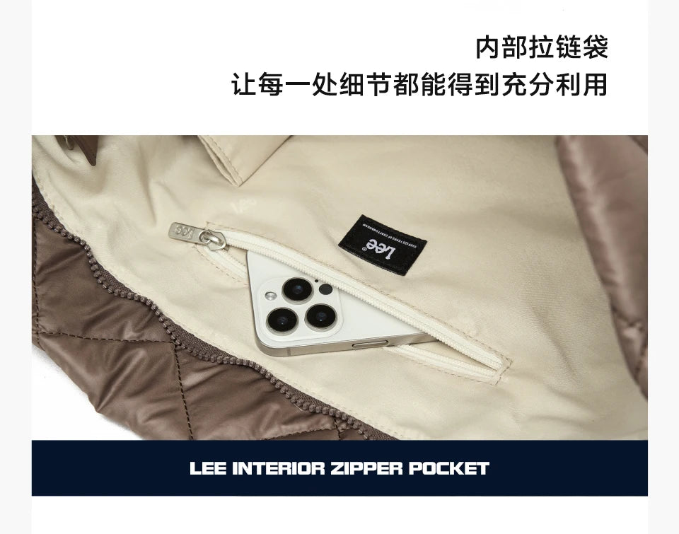 LEE Large Soft Puffer Bag Women Big Size College Students Laptop Book Quilted Tote Bag Lady Down-filled Shopping School Bags