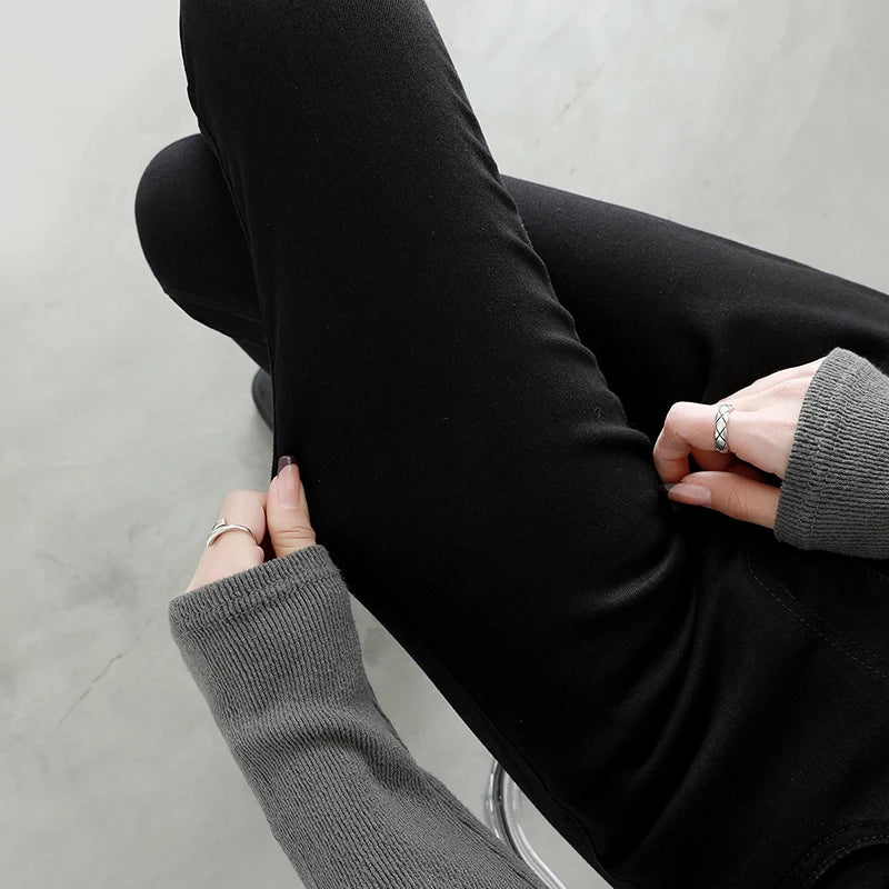 New Sexy Women Light Blue Slim Skinny Denim Jeans High Waist Elastic Mom Jeans Stretch Pencil Pants Streetwear Tight Trousers.