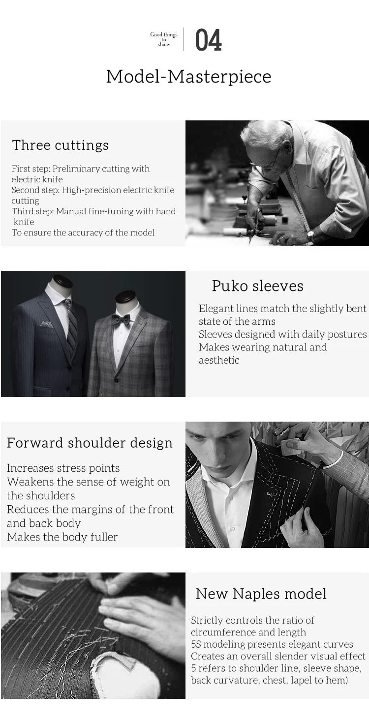 Men's Blazer Herringbone Single Breasted Casual Elegant Man Suit Jackets Coat Men's Stage Clothing Clothing-for-men Male Clothes.