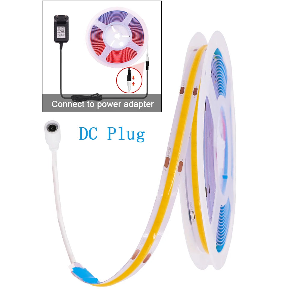 DC 5V LED COB Streifen Licht USB Hohe Dichte Linear Beleuchtung 320LED Flexible Band Lichter Warm Natürliche Weiß rot Blau Grün Dekor
