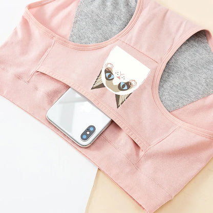 3PCS Cotton Menstrual Panties Leak Proof Breathable Cartoon cat Panties Woman Women Girls Physiological Pants Women's Intimates