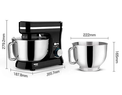 Electric Stand Mixer, 8 Speed Tilt-Head, 4.5L Stainless Steel Bowl, Kitchen Electric Mixer with Dough Hook, Wire Whip & Beater.