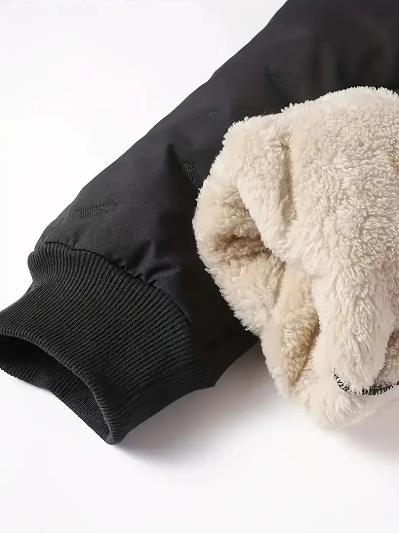 UETEEY Winter Thermal Fleece Pants Men Plush Lambswool Thicken Warm Waterproof Trousers Man Casual Windproof Joggers Sweatpants