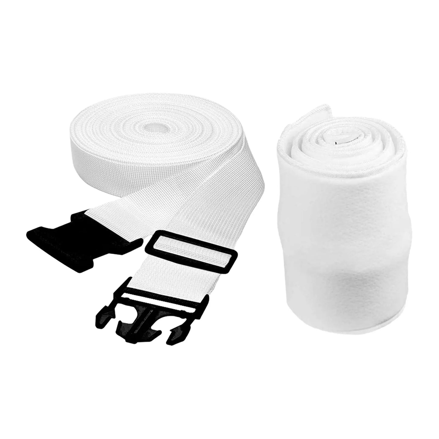 Polyester Fiber Bed Bridge Connector Twin to King Converter Kit with Adjustable Strap for Family Travel Bedding Accessories.