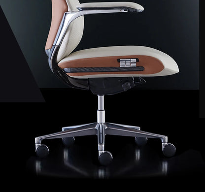 Studie Drehbarer Bürostuhl Liege Moderner Lazy Ergonomischer Thron Leder Bürostuhl Nordic Computer Mobilya Salonmöbel