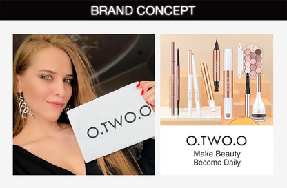 O.TWO.O Eyebrow Pomade Brow Gel Wax 2 IN 1 Waterproof Long Lasting Creamy Texture Eye Brow Tint Enhancers Cosmetics Makeup.