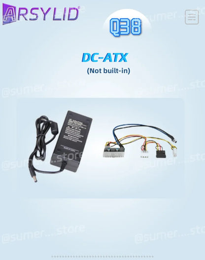 ARSYLID Q38 ITX Aluminum Chassis Pull-Out Style Mini Case 58mm CPU Radiator.