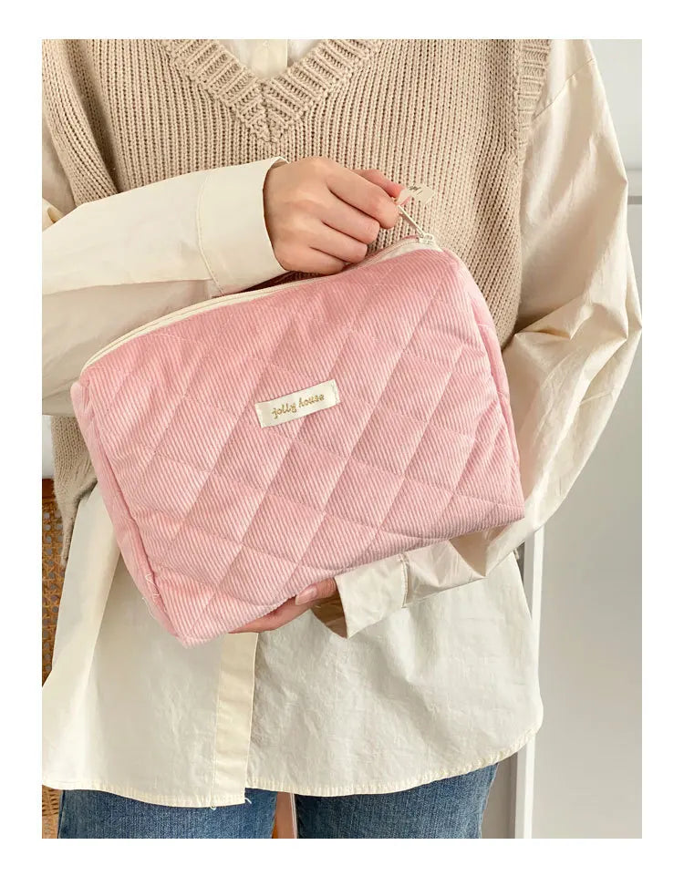 Large Capacity Women's Cosmetic Bags Cases Casual Ladies Small Storage Bag with Zipper Female Travel Clutch Bag Small Handbags.