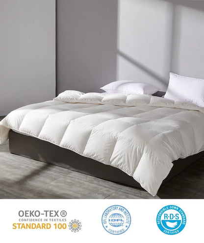 Goodnight Kiss 100% White Duck Down Comforter Lightweight Spring Autumn Blanket Quilt Soft Luxury Warm Winter Duvet Insert.
