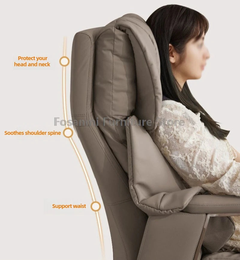 Ergonomischer Büro-Elektrostuhl, verstellbare Rücklehne und Höhe, Leder-Computerstuhl, Gamer Home, bequeme drehbare Schreibtischstühle