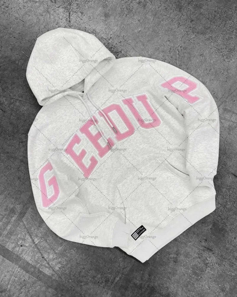 GEEDUP Hoodies Y2K ClothesFashion Vintage Letter  Harajuku Gothic Hip Hop Graphic Oversized Hoodies Sweatshirts Casual Jacket