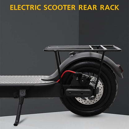 Electric Scooter Rear Rack Solid Bearing Scooter Luggage Cargo Rack Solid Steel Carrier Rack Replacement for Xiaomi M365 1S Pro.