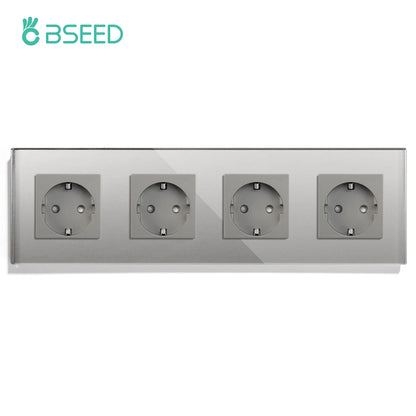 Bseed eu Standard Wand steckdosen Typ-C-Steckdosen Wand steckdose USB-Ladeans chluss Glasscheibe Kinderschutz 16a.