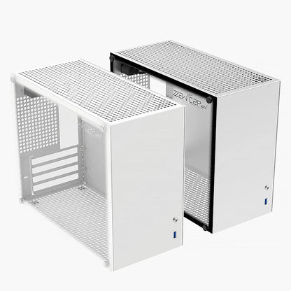 ZZAW C2 C2P M-ATX Computer Case Side Transparent MINI-ITX All Aluminum Desktop Office Small Chassis Supports Long Graphic Card.
