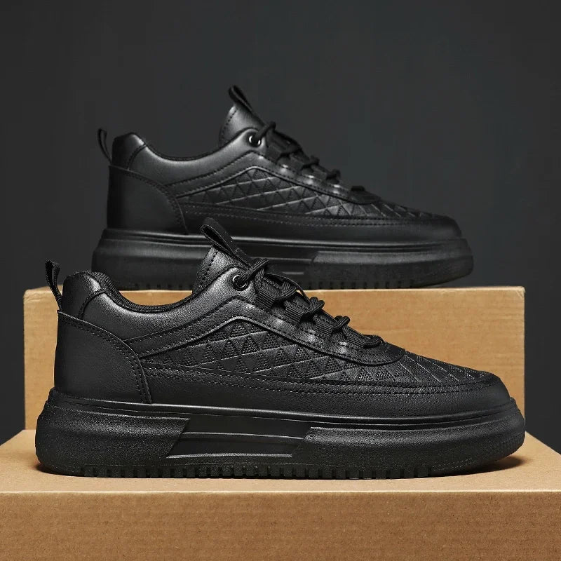 Fashion White Men Casual Sneakers Outdoor Platform Runing Shoes Breathable Mens Sport Shoes Light Walking Shoes Tennis Shoes.