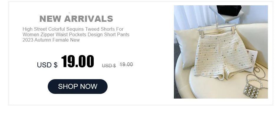 Fashion Tweed High Waist Women Shorts Autumn Winter Slim Office Woolen Black Shorts Women.