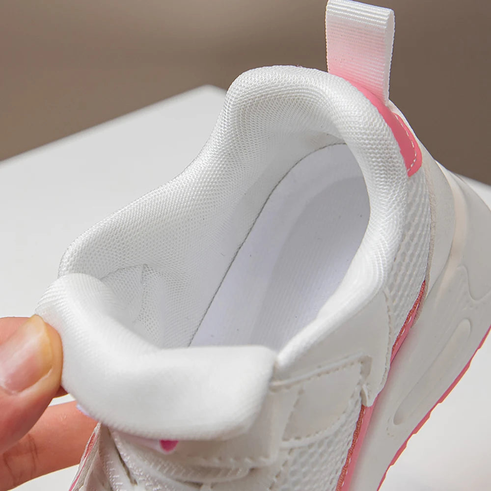 Autumn Children's Sport Shoes PU Leather Teenager Kid's Sneakers Anti-slippery Trend Fashion Girl's Sneakers Boy Running Shoes.