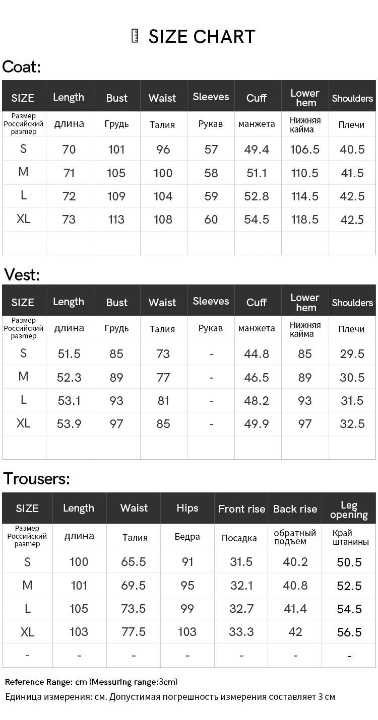 SENTUBILA 3 Piece Blazer Pant Suit Sets Women 2025 Autumn Suit Jacket Waistcoat Dress Pant Office Outfit Matching Set 141Z53565.