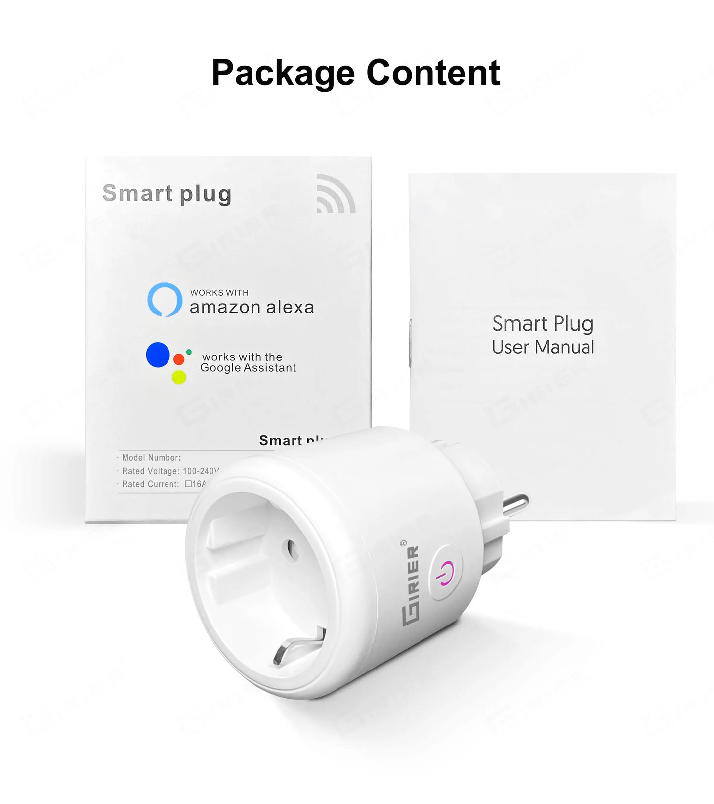 GIRIER Smart Plug ZigBee 20A Smart Home Steckdose EU 4200W mit Power Monitor Funktion Unterstützt Alexa Google Home Assistant.