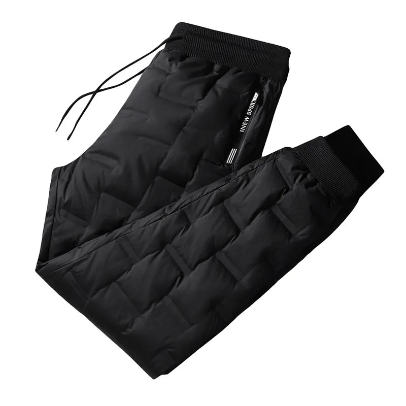 Winter Duck Down Pants Men Outdoor 8XL 7XL 6XL Plus Size Warm Padded Thicken Waterproof Thermal Trousers Windproof Male Jogger.