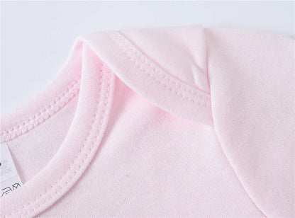 2025 solide weiße Babykleidung Kurzarm Baumwolle Baby Mädchen Jungen Body Neugeborenen Körper Bebe 0-24 Monate Säuglingsoverall