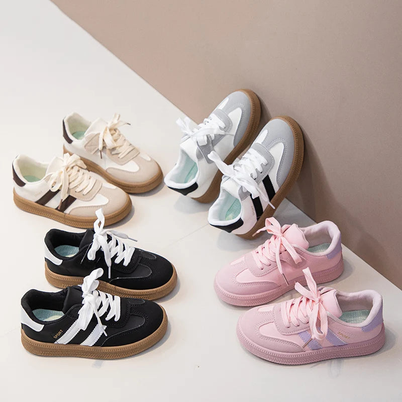 Children Tennis Shoes 2025 New Simple Kids Sneakers for Girls Patchwork Non-slip Boys Causal School Running Sneakers Non-slip.