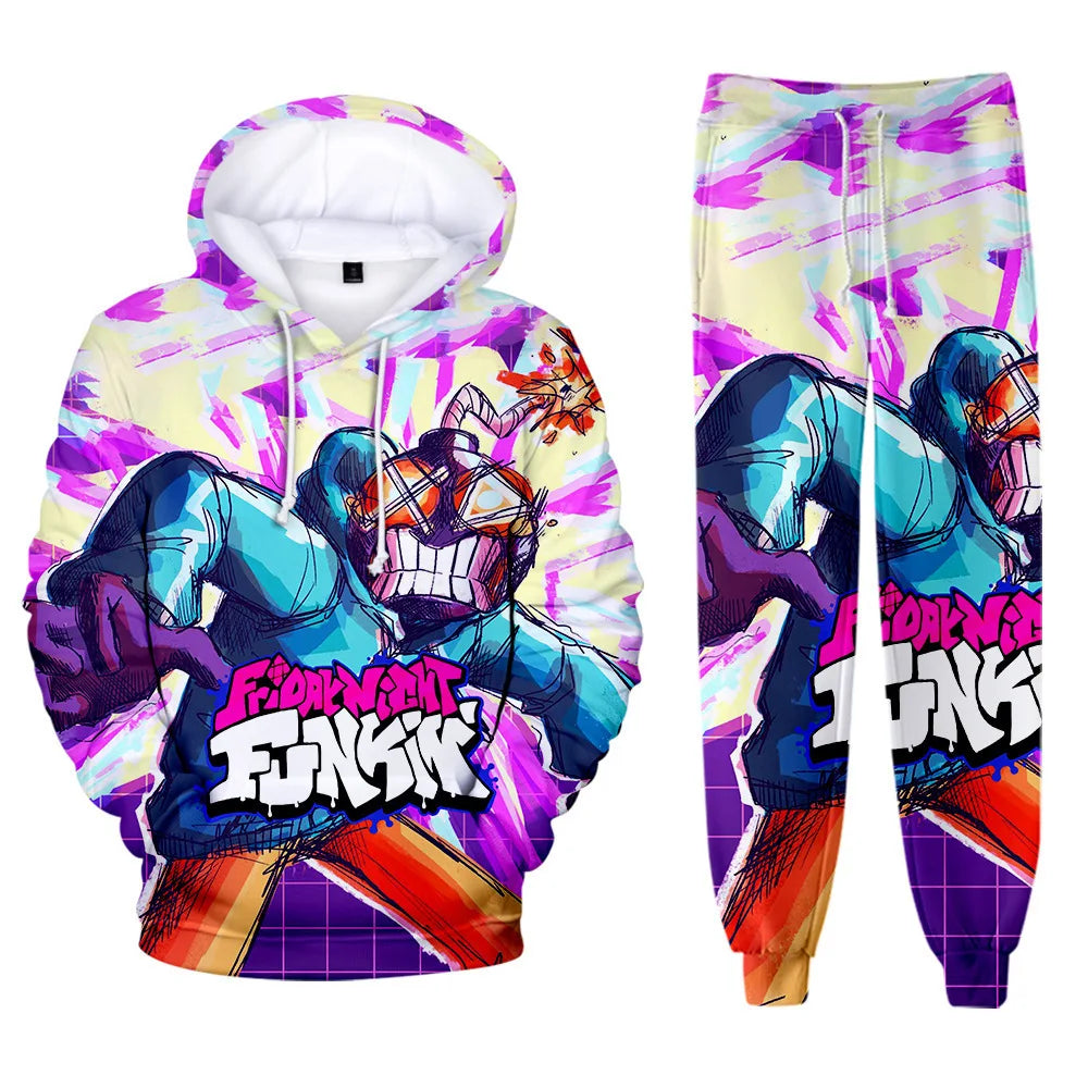 Friday Night Funkin 3D Print kids Tracksuit Set Casual Hoodie+Pants 2pcs Sets Spring Autumn Oversized Sweatshirt Fashion Clothes.