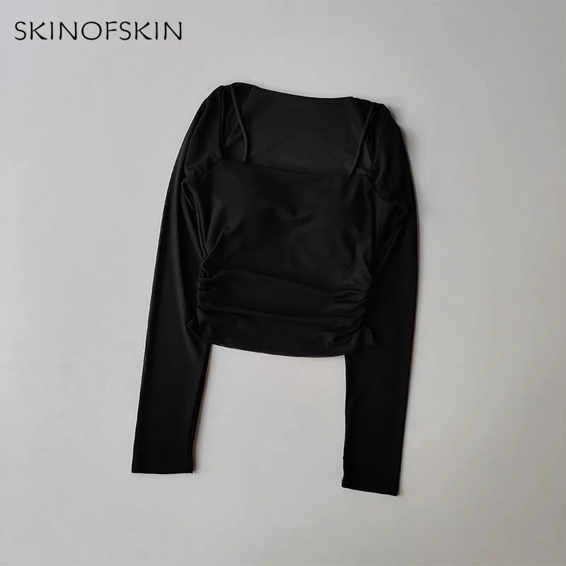 Yoga Clothes Women Sports Tops Fixed Chest Pads Mesh Splicing Slimming Long Sleeves Fashionable Running Training Fitness Clothes.